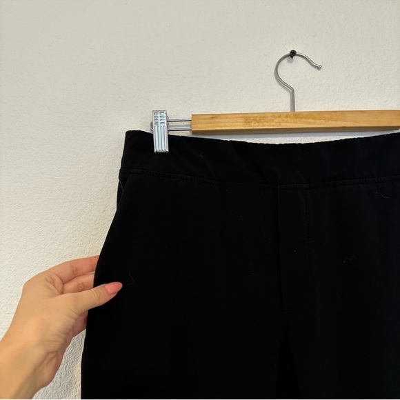 Athleta Brooklyn Ankle Pants Solid Black Side Ribbed Panel Size 8 Women’s - Picture 6 of 12